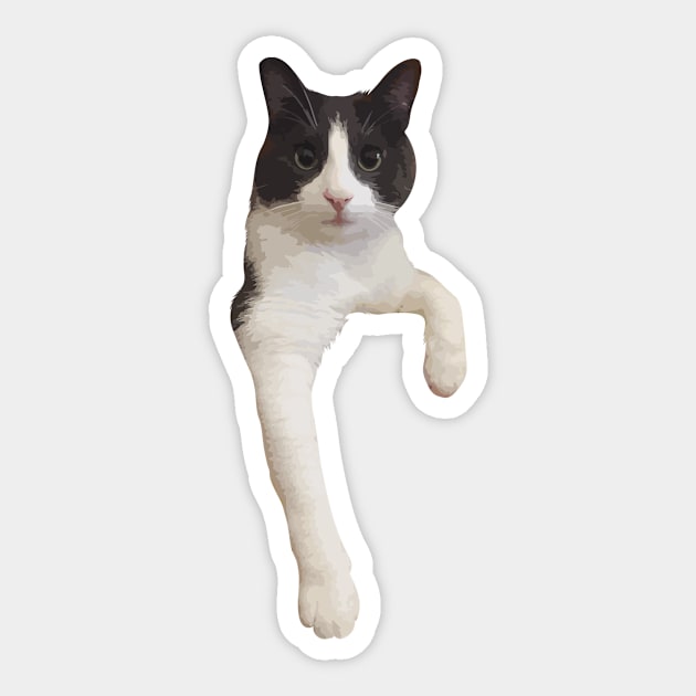 cute cat sitting relaxed Sticker by Ginstore